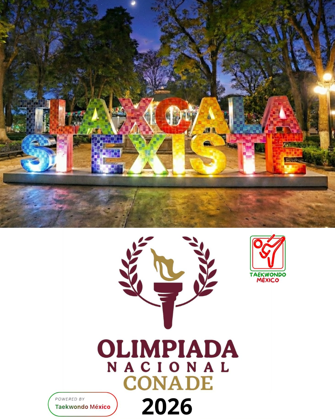 Tlaxcala sede del Taekwondo en la Final de la Olimpiada Nacional 2026