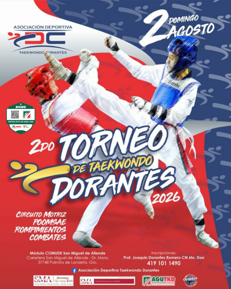 2DO TORNEO DE TAEKWONDO DORANTES